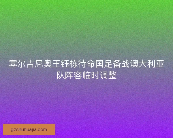 塞尔吉尼奥王钰栋待命国足备战澳大利亚队阵容临时调整