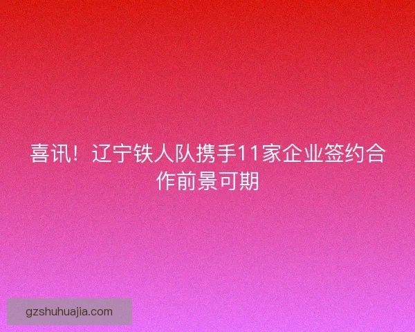 喜讯！辽宁铁人队携手11家企业签约合作前景可期